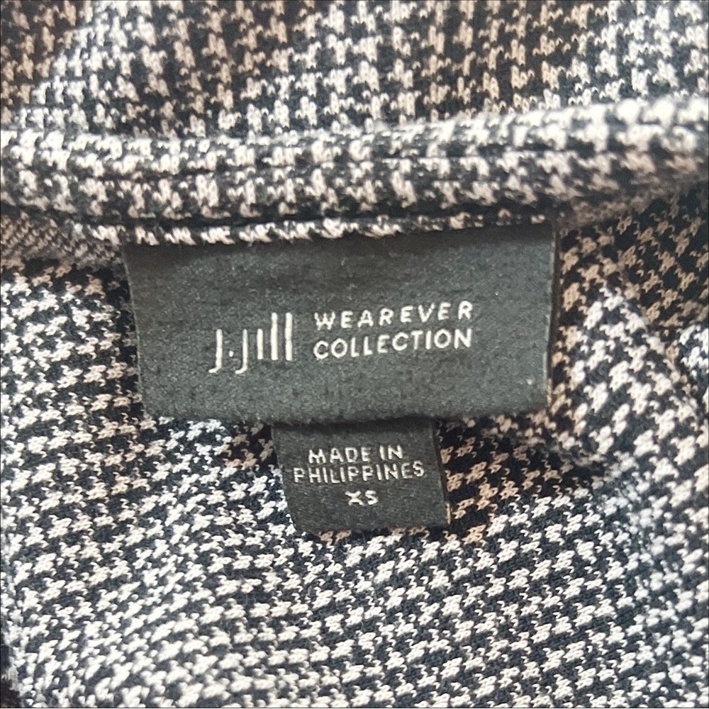 J.‎ Jill A Line Houndstooth Knit Dress Size XS Black and White Heritage P… - Picture 6 of 8